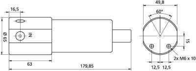 德國Drukon公司D5系列低成本彈簧加載減壓閥尺寸圖